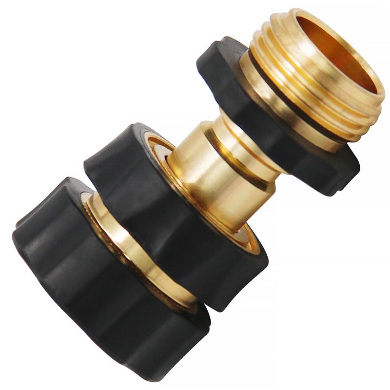 Lifynste 3/4 Inch Garden Hose Quick Connector Fittings, Easy Connector Fitting, Male and Female Set, (4) - Image 4
